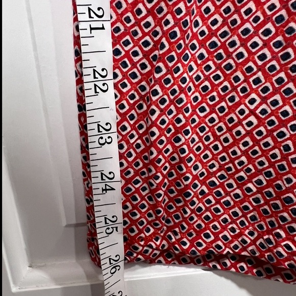 Nostalgia Red & Teal Patterned Boho Wide Leg Pants - Picture 13 of 13